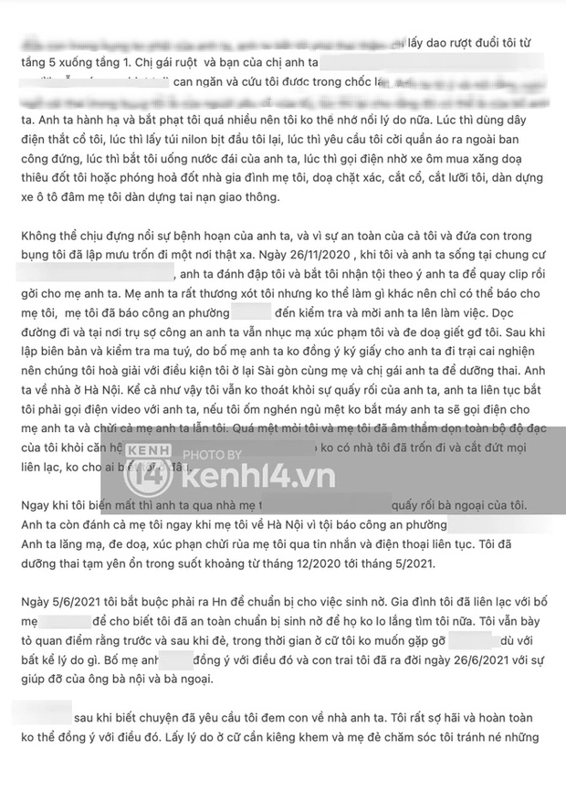 Phía Khả Trang lên tiếng, cung cấp bằng chứng và đơn tố giác tường tận chuyện bị chồng giam lỏng, bạo hành dã man-3