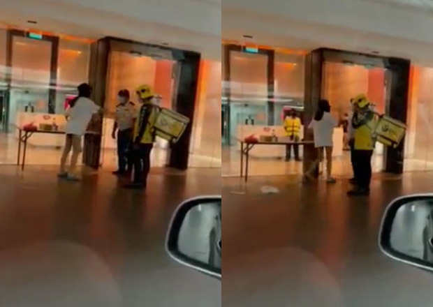 Nhân viên bảo vệ cùng shipper bị cô gái hất thẳng cốc trà sữa vào mặt, nguyên nhân phía sau khiến dư luận phẫn nộ-1