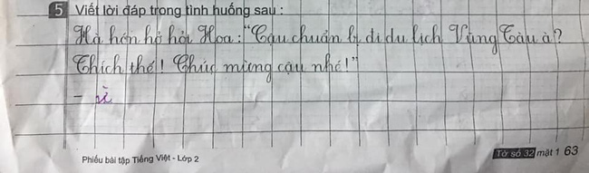 Học sinh tiểu học làm bài tập Tiếng Việt, viết đúng 4 từ mà phụ huynh cười ngất: Con nhà mình lòng dạ sắt đá quá!-2