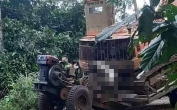 Tài xế xe công nông tử vong trên ghế lái-1