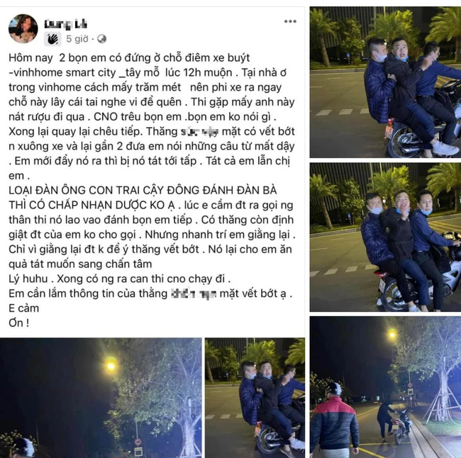 Xác minh thông tin cô gái trẻ bị 3 thanh niên say xỉn trêu ghẹo, tát thủng màng nhĩ tại khu đô thị cao cấp-1