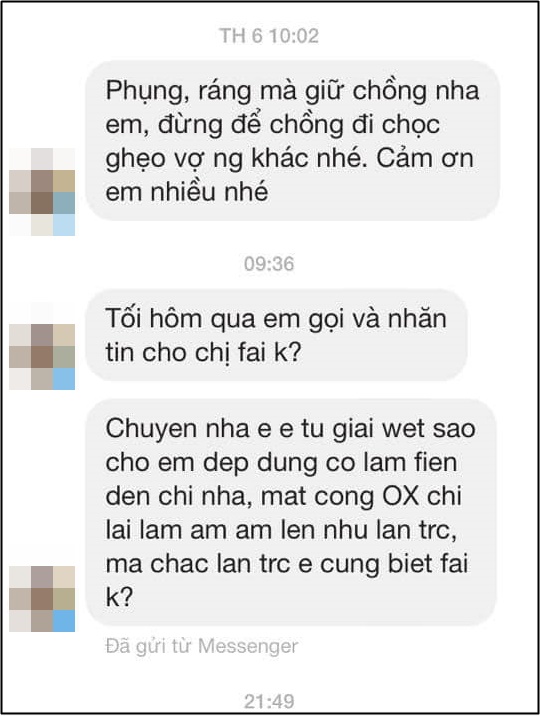 Bị tiểu tam nhắn tin khiêu khích: Ráng giữ chồng nha, cô vợ có tuyên bố cực sốc cùng toàn bộ bằng chứng lật mặt-2