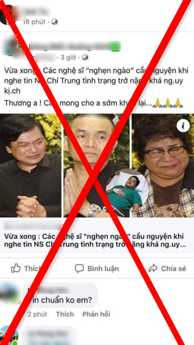 Tràn lan thông tin NS Chí Trung đang trong tình trạng nguy kịch, chính chủ phản ứng thế nào?-1