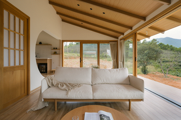 Vợ chồng KTS trốn phố về Ba Vì xây biệt thự nghỉ dưỡng kiểu Nhật trên mảnh đất rộng 500m2-6