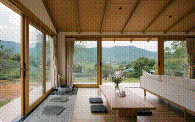 Vợ chồng KTS trốn phố về Ba Vì xây biệt thự nghỉ dưỡng kiểu Nhật trên mảnh đất rộng 500m2-8