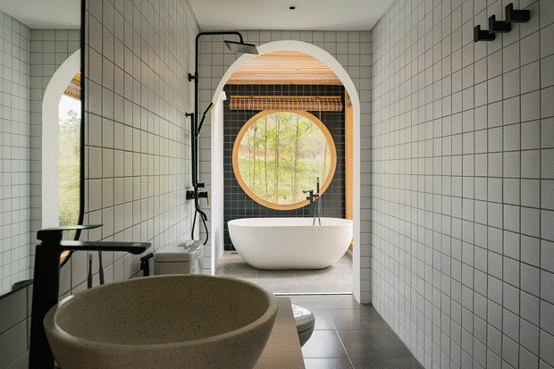 Vợ chồng KTS trốn phố về Ba Vì xây biệt thự nghỉ dưỡng kiểu Nhật trên mảnh đất rộng 500m2-12