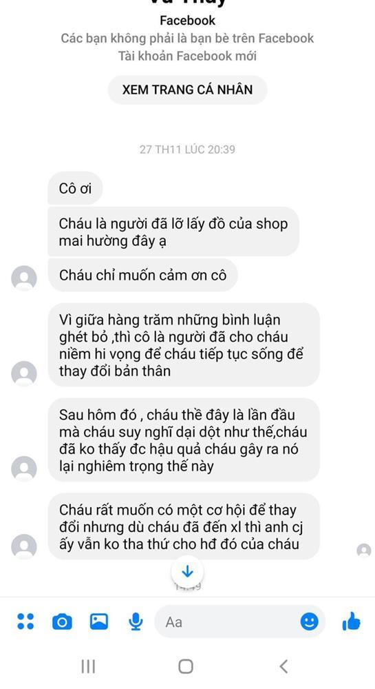 Xôn xao tin nhắn nghi của nữ sinh bị chủ shop làm nhục ở Thanh Hóa: Cháu mong một cơ hội để thay đổi, cháu đã đến xin lỗi nhưng anh chị ấy không tha thứ-2