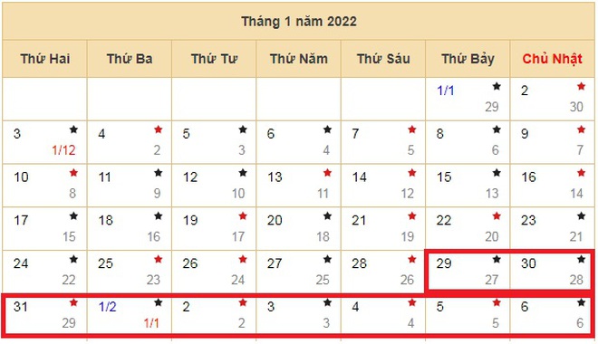 Chốt đề xuất lịch nghỉ Tết Nguyên đán Nhâm Dần năm 2022-2
