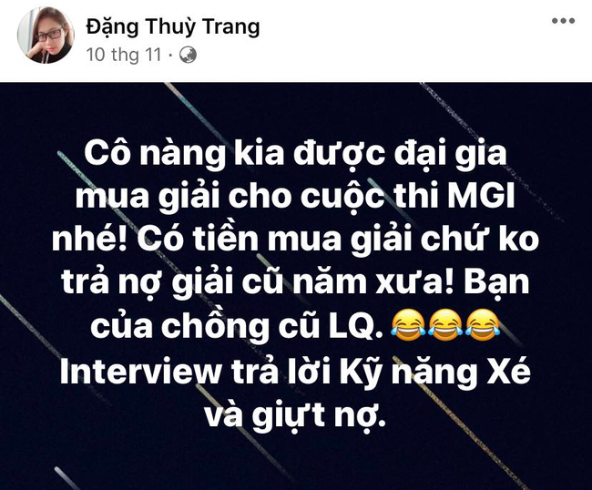 Chị gái Hoa hậu Đặng Thu Thảo liên tục xúc phạm, tố Thùy Tiên mua giải, quỵt nợ rồi ăn mặc như gái hạng sang-9