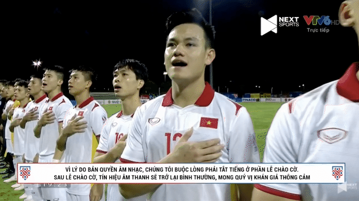 Trớ trêu: Ca khúc Quốc ca trong trận đấu giữa Việt Nam - Lào bị tắt vì lý do bản quyền?-2