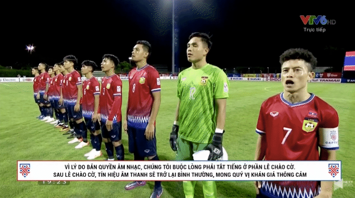 Trớ trêu: Ca khúc Quốc ca trong trận đấu giữa Việt Nam - Lào bị tắt vì lý do bản quyền?-3