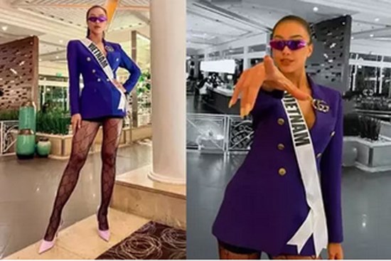 Kim Duyên bị chê mix đồ lạc quẻ, già chát ở Miss Universe