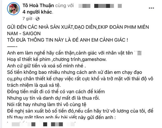 NS Quốc Thuận bức xúc tố 1 người gian dối, căng đến mức chấp nhận mất tiền để làm ra nhẽ: Chuyện gì đây?-1