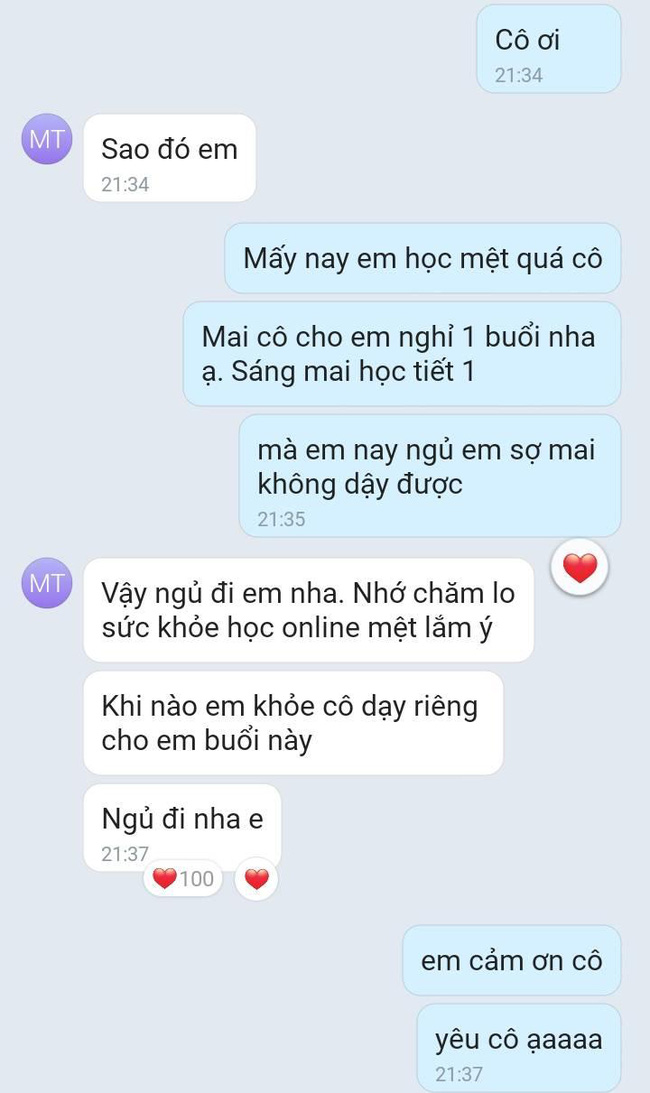 Nam sinh nhắn tin xin phép nghỉ học, đọc lý do mà cô giáo cảm động quá, ngay lập tức trả lời: Cô sẽ dạy riêng em 1 buổi-1