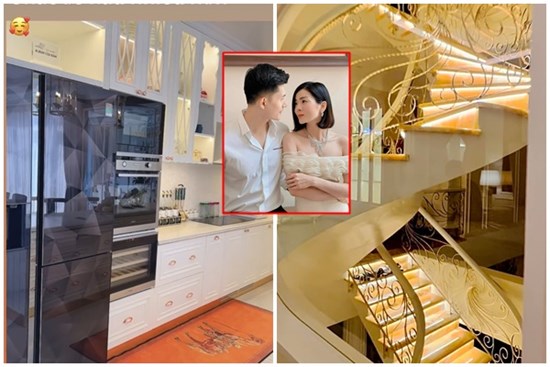 Căn bếp bên trong biệt thự 3,6 tỷ đồng chỉ mua được cái cổng của Lệ Quyên xịn cỡ nào?
