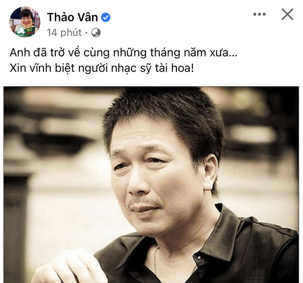 Diva Thanh Lam, Phương Thanh cùng sao Việt đau buồn nói lời tiễn biệt cố nhạc sĩ Phú Quang-3