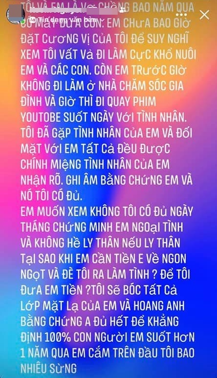 Hoàng Anh Gạo nếp gạo tẻ bị chồng của bạn diễn tố là người thứ 3, có cả ghi âm làm bằng chứng?-1
