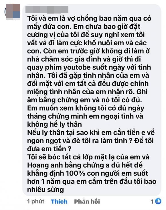 Hoàng Anh Gạo nếp gạo tẻ bị chồng của bạn diễn tố là người thứ 3, có cả ghi âm làm bằng chứng?-2