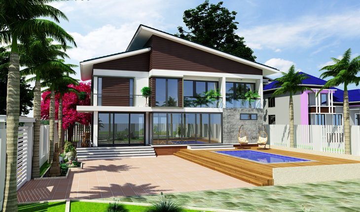 Mê mẩn những mẫu biệt thự 2 tầng hiện đại sang chảnh, độc đáo-2