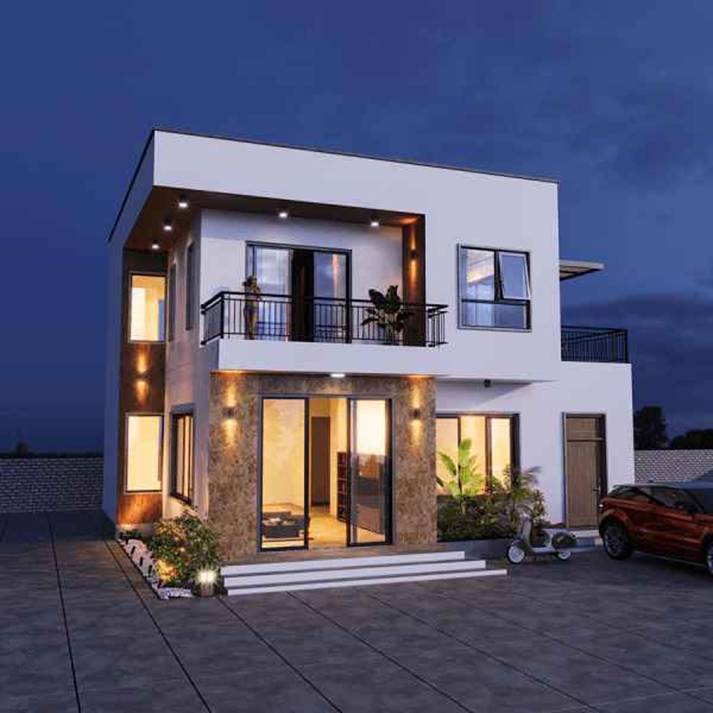 Mê mẩn những mẫu biệt thự 2 tầng hiện đại sang chảnh, độc đáo-4