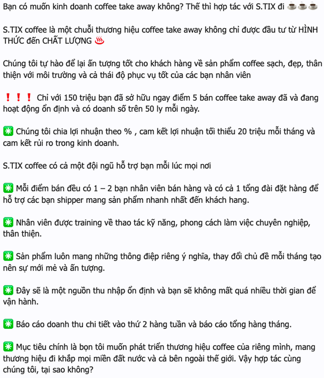 Vụ CEO S.Tix Coffee bốc hơi cùng hơn 200 tỷ đồng tiền đầu tư: Đến shipper, lao công cũng trở thành nạn nhân, có người định tự sát-1