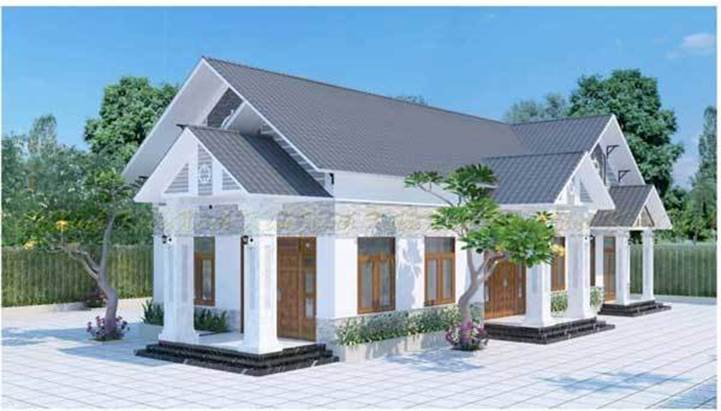 Nhà mái thái 1 tầng 3 phòng ngủ tiện nghi cho nhà đông người được xây nhiều-5