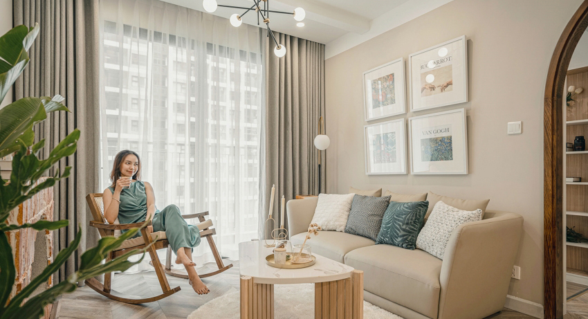 Căn hộ thể hiện đẳng cấp và làm thăng hoa giá trị sống ngay trung tâm thành phố của nữ chủ nhân-1