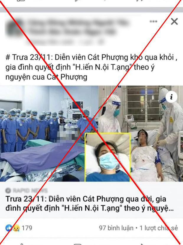 Bị netizen cắt ghép hình ảnh phản cảm trên bia mộ, phản ứng của Cát Phượng thế nào?-2