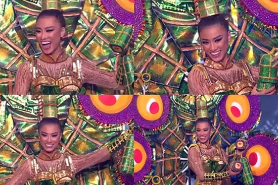 Kim Duyên diễn quốc phục xuất sắc tại Miss Universe 2021