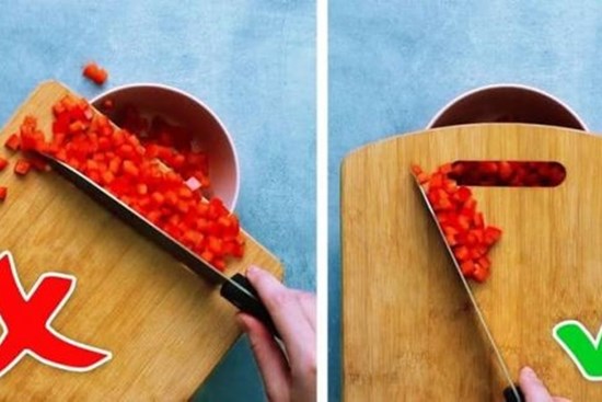 Lỗ nhỏ trên thớt gỗ - hóa ra nhiều người chưa biết hết tính năng sử dụng của nó và loạt mẹo hữu ích trong nhà bếp