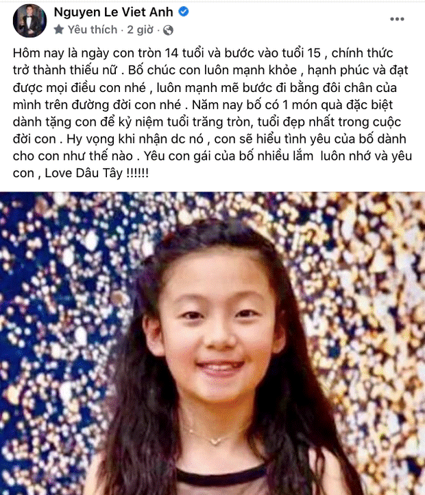 Việt Anh hiếm hoi đăng ảnh con gái đầu sau hơn 10 năm xa cách, lời chúc sinh nhật gửi con gây xúc động!-1
