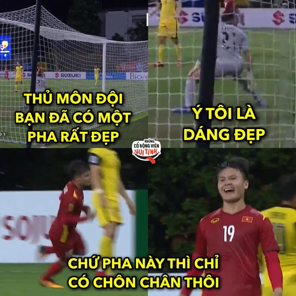 Điểm lại chi tiết trận đấu thăng hoa của ĐT Việt Nam trong trận làm gỏi Malaysia hài hước! Với những pha chơi bóng thông minh và đầy cảm xúc, đội tuyển Việt Nam đã giành chiến thắng thuyết phục trước đối thủ đáng gờm. Hãy đến và xem những bức ảnh hài hước và ý nghĩa này!