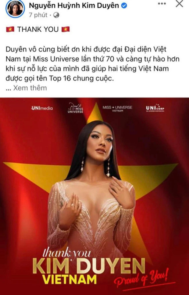 Kim Duyên nói gì khi dừng chân ở top 16 Miss Universe 2021?-1