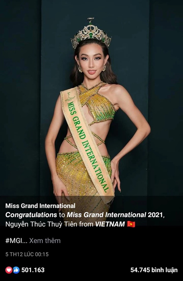 Thuỳ Tiên xác lập 1 kỷ lục mới cho trang chủ Miss Grand, nhan sắc Việt cũng đỉnh quá đây này!-1