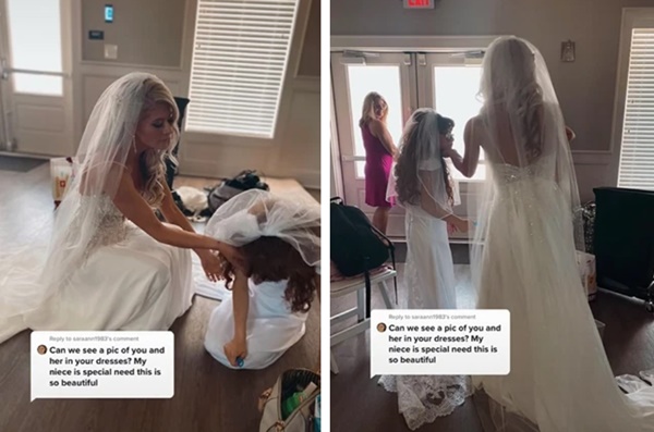 Chú rể bế chị gái song sinh của cô dâu vào lễ đường, tưởng drama chấn động nào ngờ lấy nước mắt dân mạng trong clip 70 triệu view-4