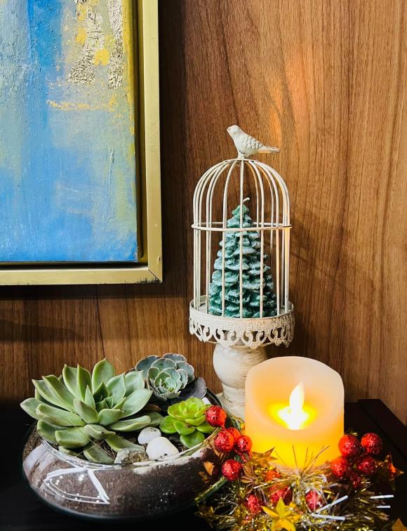 Không gian Giáng sinh lung linh bên trong penthouse của Hoa hậu Ngọc Diễm-12