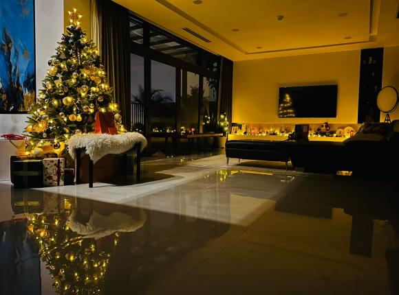 Không gian Giáng sinh lung linh bên trong penthouse của Hoa hậu Ngọc Diễm-5