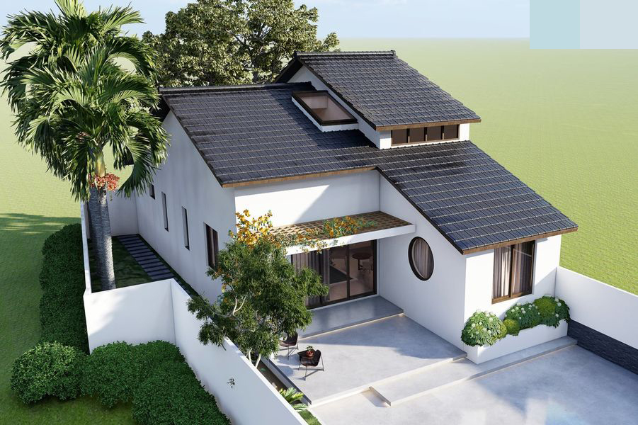 Nhà mái Thái cấp 4 đẹp như mơ được ưa chuộng ở nông thôn-6