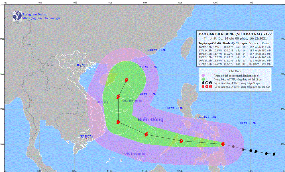 NÓNG: Bão số 9 mạnh lên thành SIÊU BÃO cấp 16, giật cấp 17 áp sát Biển Đông, 28 tỉnh thành cấp tốc kêu gọi tàu thuyền vào bờ-1