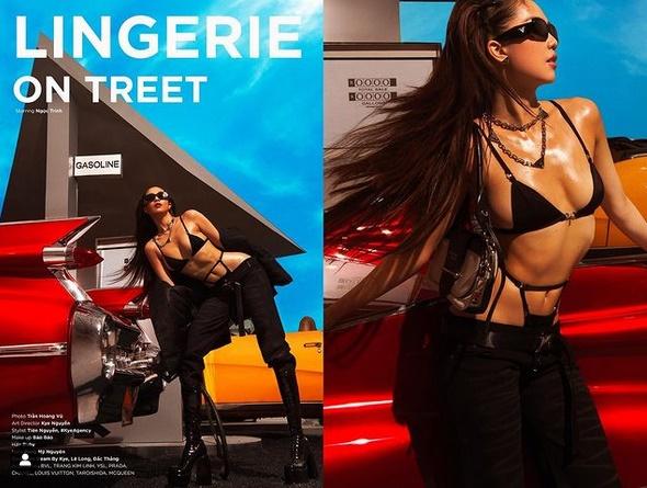 Ngọc Trinh giấu vòng 1 chảy, kéo quần hở nửa vòng 3 phản cảm hết cỡ-1