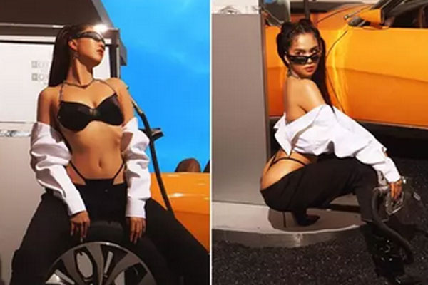 Ngọc Trinh diện đầm lưới đánh cá hở 90% cơ thể gắt nhất Noel-9