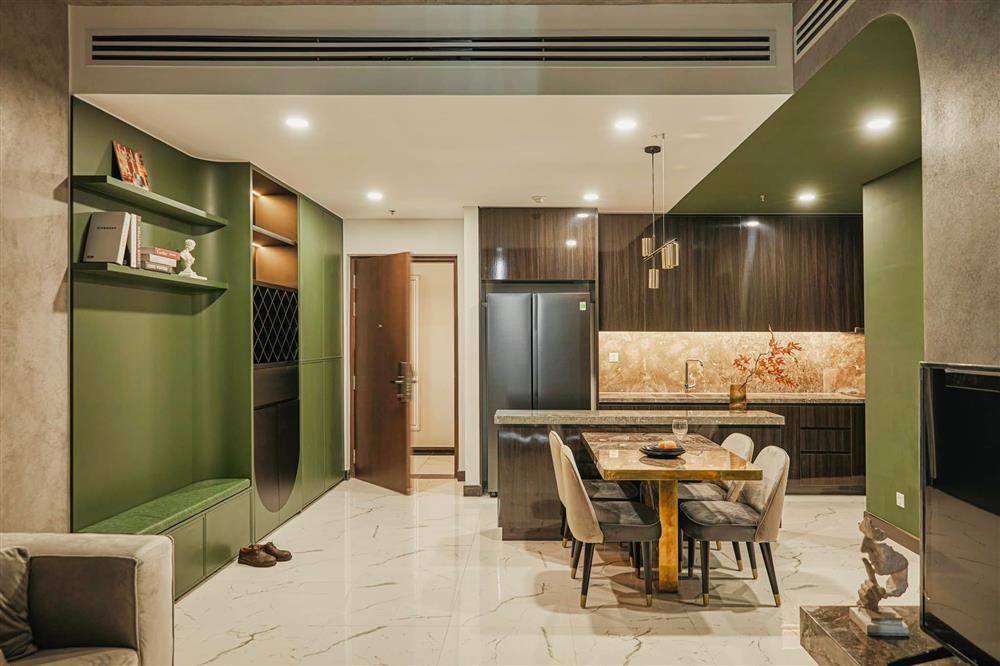 Căn hộ màu Giáng sinh ấm áp, ấn tượng bởi những đường nét đầy cá tính mà vẫn đượm chất thơ-3