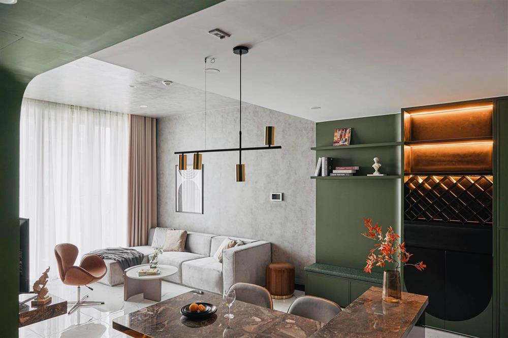 Căn hộ màu Giáng sinh ấm áp, ấn tượng&nbsp;bởi những đường nét đầy cá tính mà vẫn đượm chất thơ-1