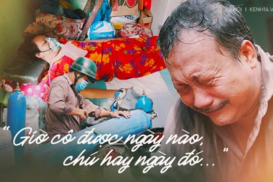 Phổi tổn thương nặng sau khi nhiễm Covid-19, người vợ thoi thóp đợi từng bình oxy của chồng: 