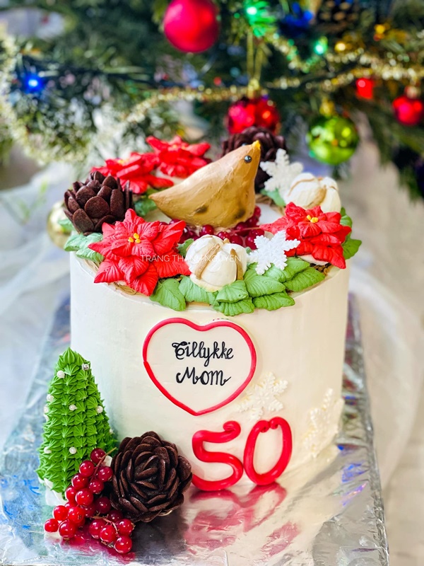 Mẹ Việt ở Đan Mạch khoe loạt bánh kem rực rỡ mùa Giáng sinh, bật mí cả bí quyết trang trí bánh cực đơn giản-5