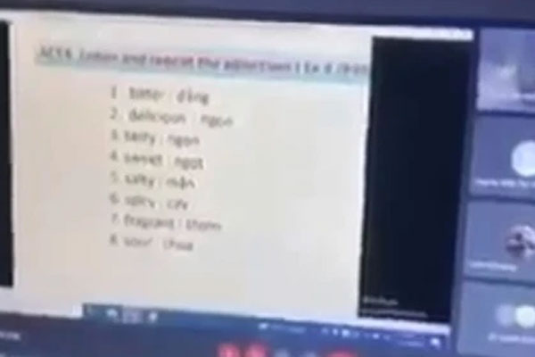 Xôn xao clip cô giáo tiếng Anh ở Hà Nội không mặc đồ trong lớp học online-3