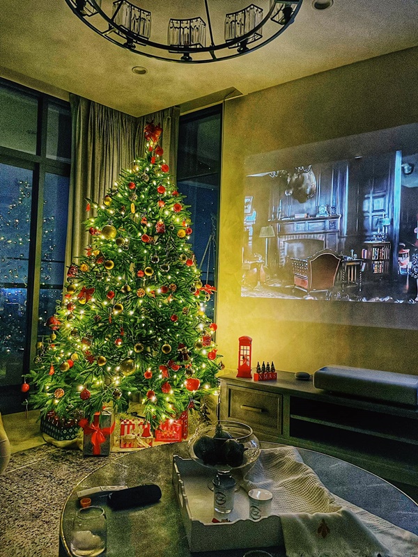 Sao Việt trang hoàng nhà cửa lộng lẫy đón Giáng sinh: Lã Thanh Huyền kết gu sang chảnh, Cường Đô La chịu chơi sắm cây thông khủng-6