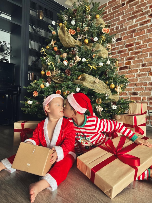 Sao Việt trang hoàng nhà cửa lộng lẫy đón Giáng sinh: Lã Thanh Huyền kết gu sang chảnh, Cường Đô La chịu chơi sắm cây thông khủng-11