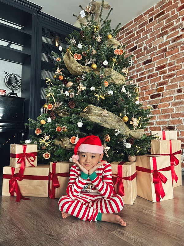 Sao Việt trang hoàng nhà cửa lộng lẫy đón Giáng sinh: Lã Thanh Huyền kết gu sang chảnh, Cường Đô La chịu chơi sắm cây thông khủng-10