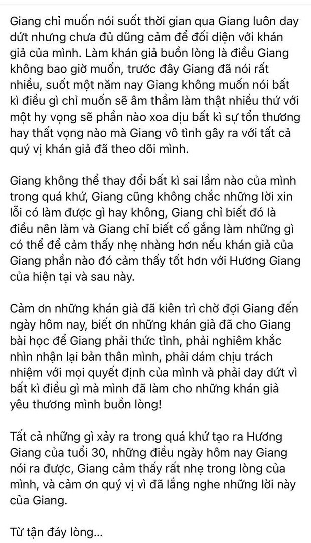 Hương Giang đích thân gửi lời xin lỗi sau 1 năm ở ẩn: Nhận sai sót vụ quảng cáo, chuyện antifan và tiết lộ điều day dứt nhất!-2